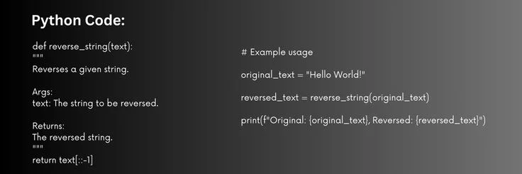 reverse-string-python-code-example