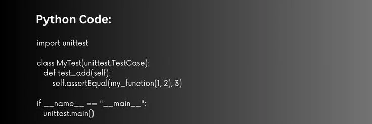 unittest-testing-framework-for-Python-code-example